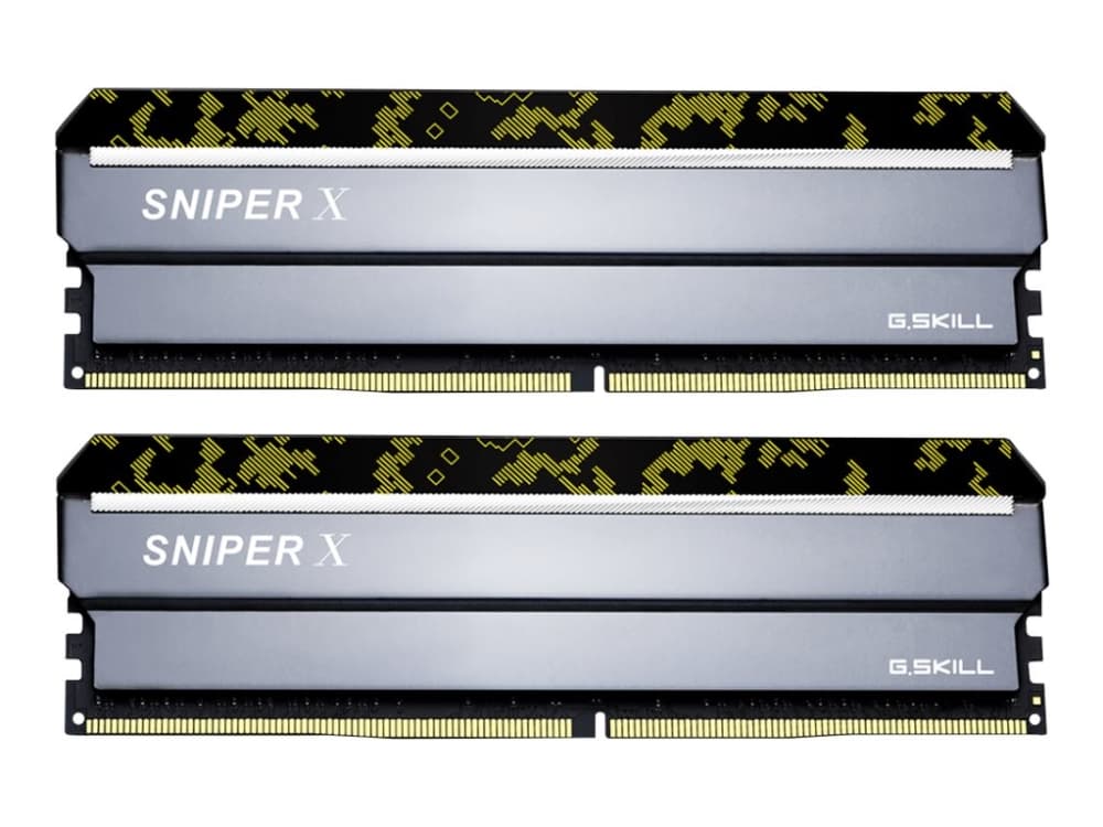 G.Skill SNIPER X Series - Digital Camo - DDR4 - kit - 32 GB: 2 x 16 GB - DIMM 288-pin - 2400 MHz / PC4-19200 - CL17 - 1.2 V - ikke-bufret - ikke-ECC