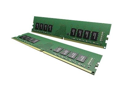 Samsung M378A1K43CB2-CTD, 8 GB, 1 x 8 GB, DDR4, 2666 MHz, 288-pin DIMM, Svart, Grön