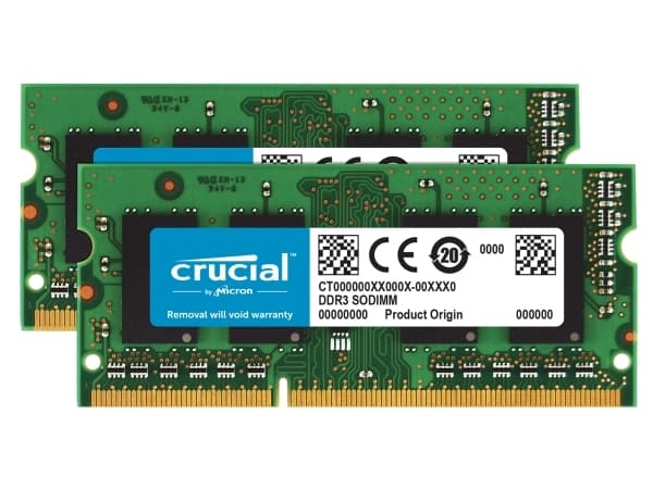 Crucial - DDR3 - 16 GB Kit : 2 x 8 GB - SO DIMM 204-pin - 1600 MHz / PC3-12800 - CL11 - 1.35 / 1.5 V - ikke-bufret - ikke-ECC - for Apple iMac (I slu