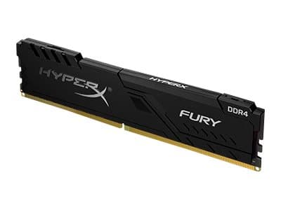 HyperX FURY - DDR4 - 8 GB Sett: 2 x 4 GB - DIMM 288-pin - 2400 MHz / PC4-19200 - CL15 - 1.2 V - ikke-bufret - ikke-ECC - svart
