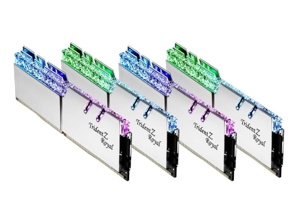 G.Skill Trident Z Royal F4-3600C18Q-128GTRS, 128 GB, 4 x 32 GB, DDR4, 3600 MHz