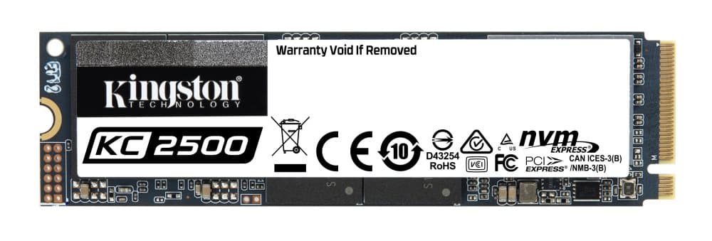 Kingston SSD KC2500, 1 TB MVMe PCIe M.2, 3500r/2900w MB/s