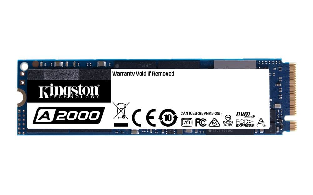 Kingston SSD SA2000, 1 Tt MVMe PCIe M.2, 2200r/2000w MB/s