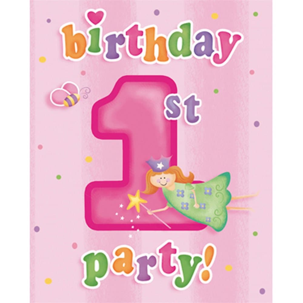 Creative Party Fun At 1 Birthday Invitations (Pack Of 8)