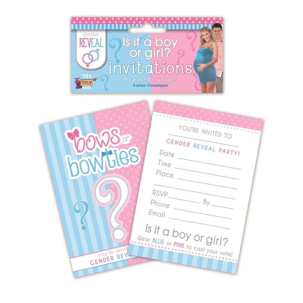 Bristol Novelty Gender Reveal Invitations