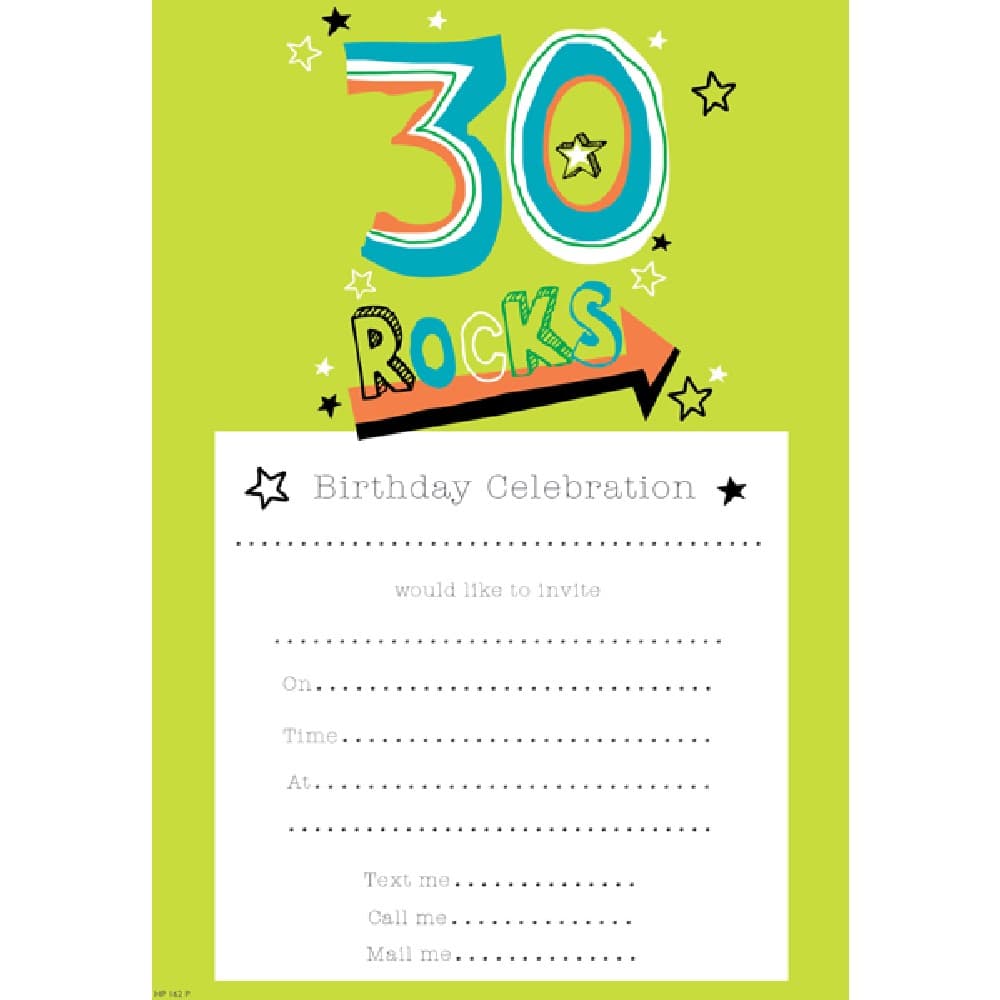 Simon Elvin Birthday Invites Hanging Pad (Pack Of 10)