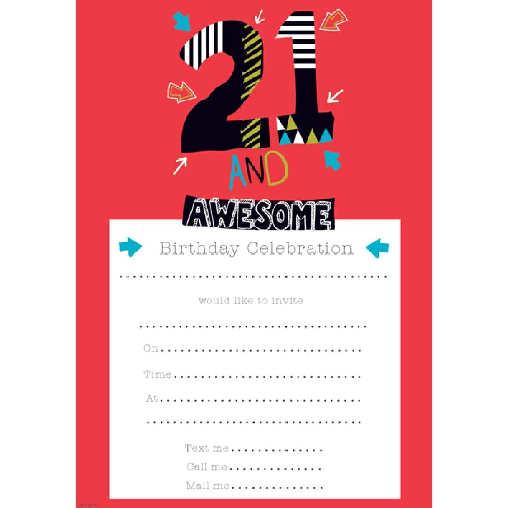 Simon Elvin Birthday Invites Hanging Pad (Pack Of 10)