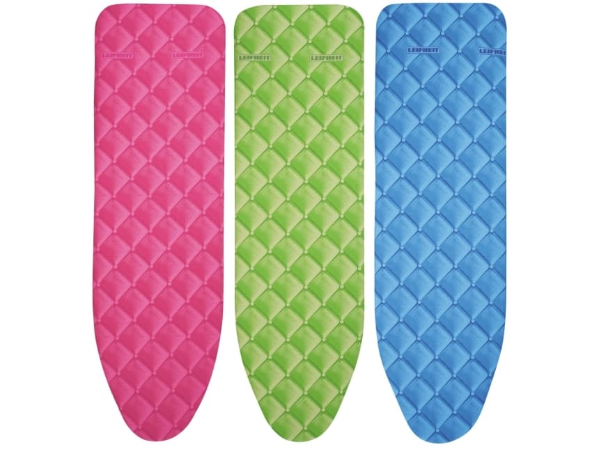 LEIFHEIT Cotton Comfort S/M, Ironing board padded top cover, Bomull, Blå, Grønn, Rosa, Monoton, firkant
