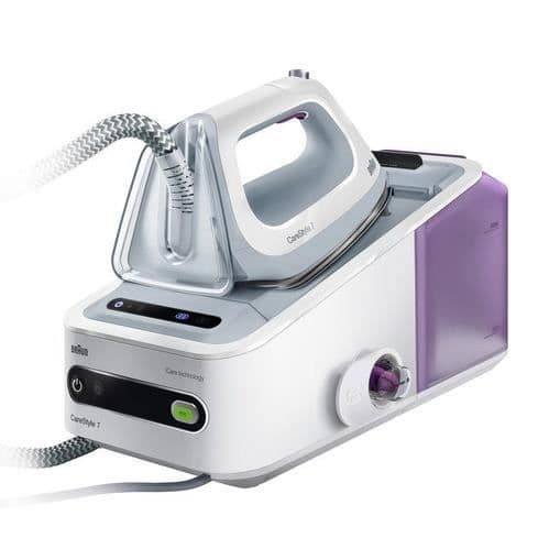 BRAUN CareStyle 7 IS7043WH Ånggenerator 7 bar - Ångflöde 125 g / min - Obegränsad autonomi - Avtagbar tank 2L