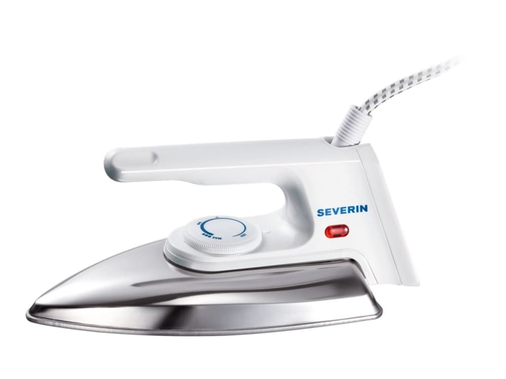 SEVERIN BA 3211 - Strykjärn utan ånga med automatisk avstängning - sula borstad aluminium - 1200 W - vit