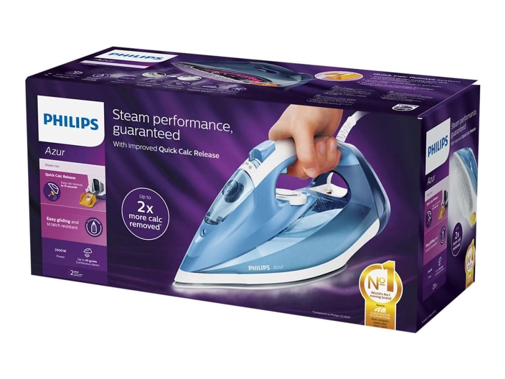 Philips Azur GC4532 - Ångstrykjärn - sula SteamGlide - 2400 W