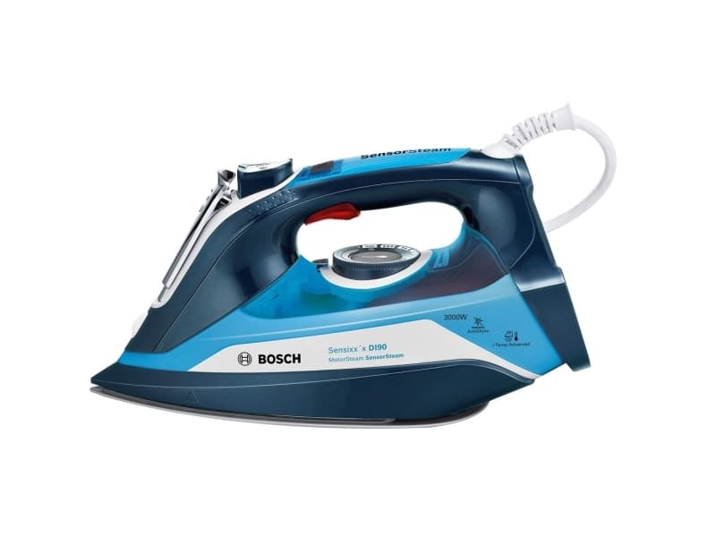 Bosch TDI903031A, Ångstrykjärn, CeramicGlide stryksula, 2,5 m, 200 g/min, Blå, 60 g/min