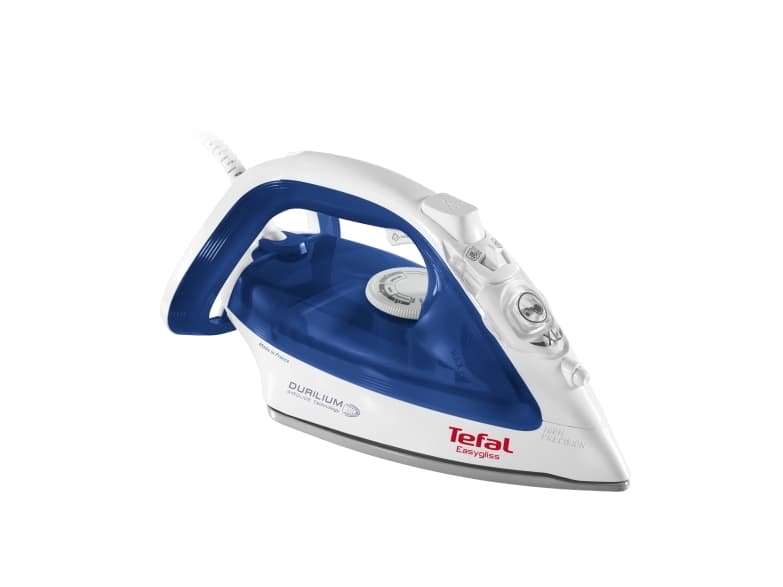 Tefal EasyGliss FV3960, Ångstrykjärn, Durilium stryksula, 2 m, 140 g/min, Blå, Vit, 35 g/min