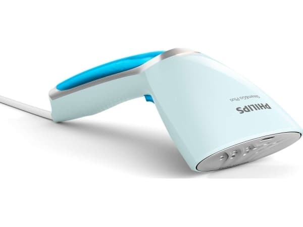 Philips Steam&Go Konstant ångutsläpp på 22 g/min, Handhållen klädångare, 0,07 l, 1 min, Blå, 22 g/min, 3 m