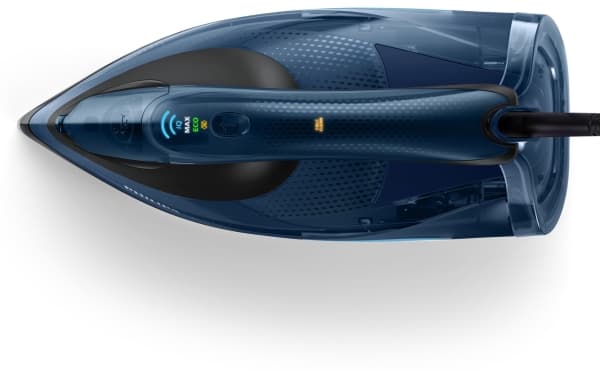 Philips GC5034/20, Ångstrykjärn, SteamGlide Plus stryksula, 2,5 m, 260 g/min, Svart, Blå, 65 g/min