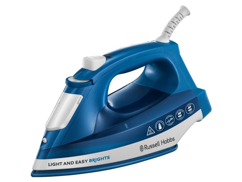 Russell Hobbs 24830-56, Ångstrykjärn, 2 m, 90 g/min, Blå, Vit, 30 g/min, 0,24 l