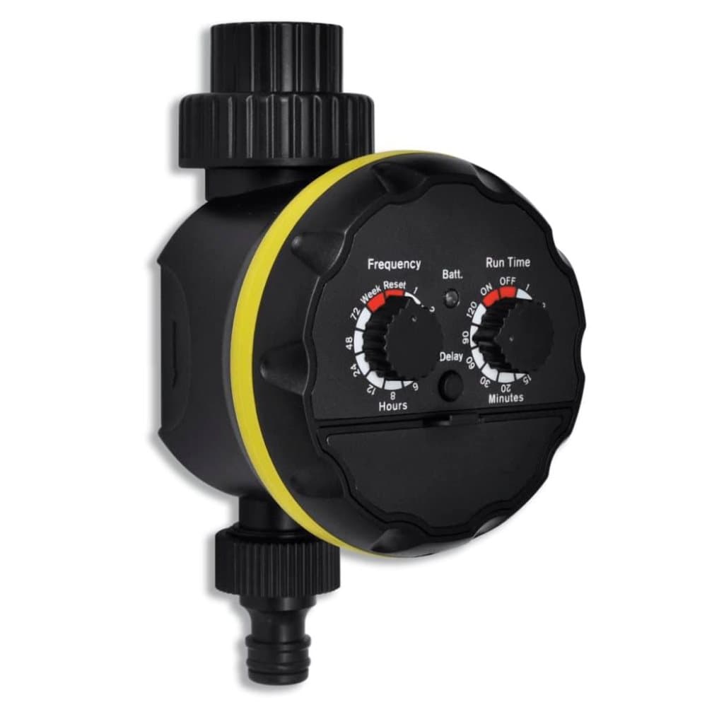 vidaXL Trädgård Automatisk Vattentimer Irrigation Timer Enkelt Utlopp