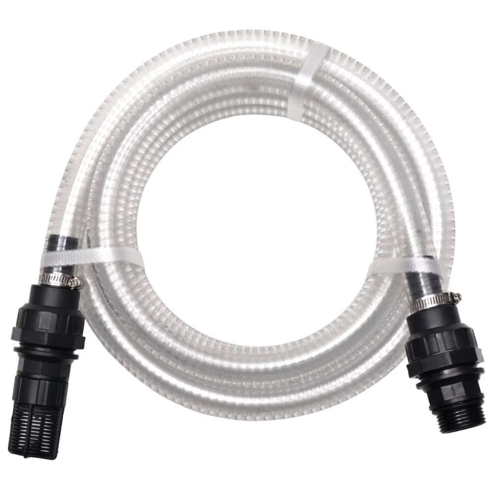 vidaXL Imuletku ja liittimet 7 m 22 mm valkoinen