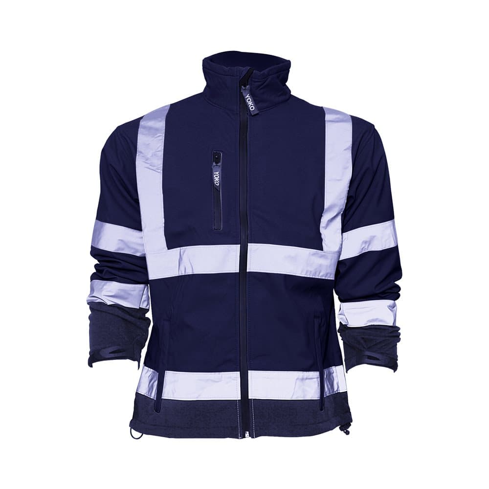 Yoko Hi-Vis Sofshell Jacka för män (paket med 2)