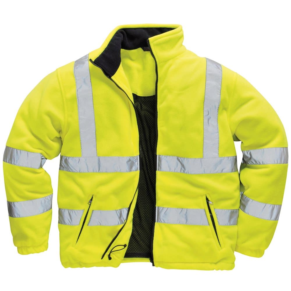 Portwest Herrfodrad Hi Vis Fleecejacka (paket med 2)