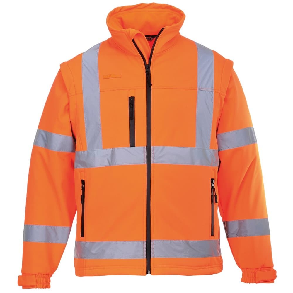 Portwest Unisex Hi-Vis Safety Softshell Jacka