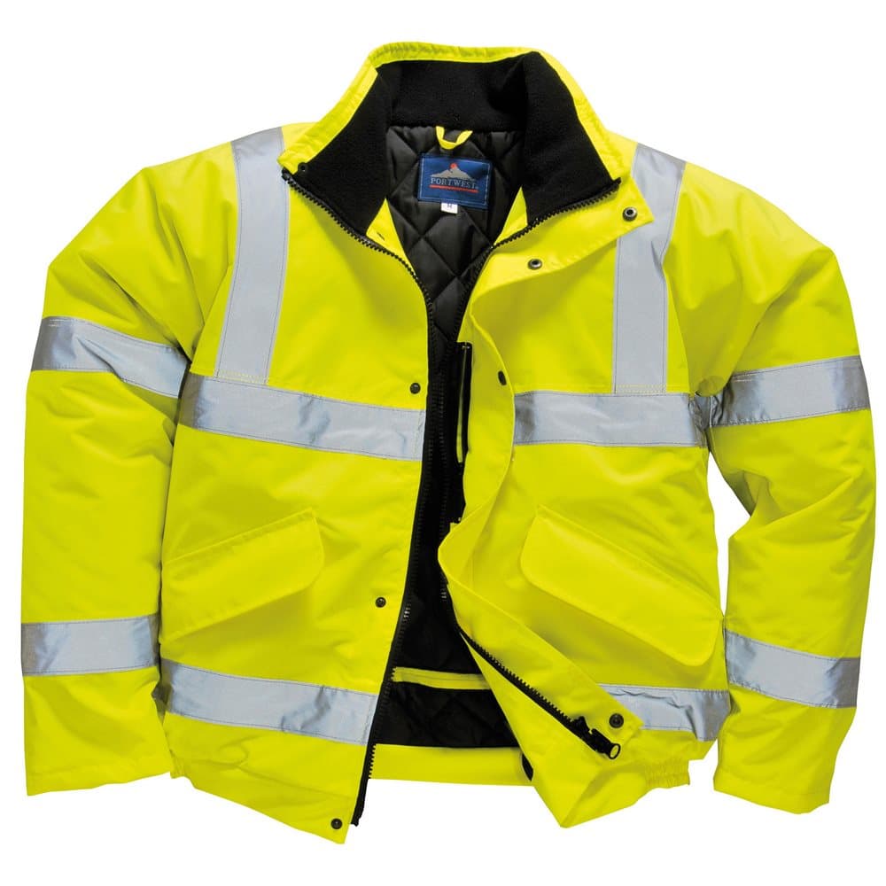 Portwest Unisex Hi-Vis bomberjacka (S463) / arbetskläder / säkerhetskläder (paket med 2)