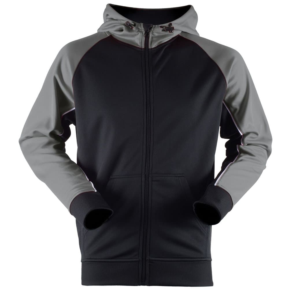 Finden & Hales Mens Moisture Wicking Panelled Sports Hoodie