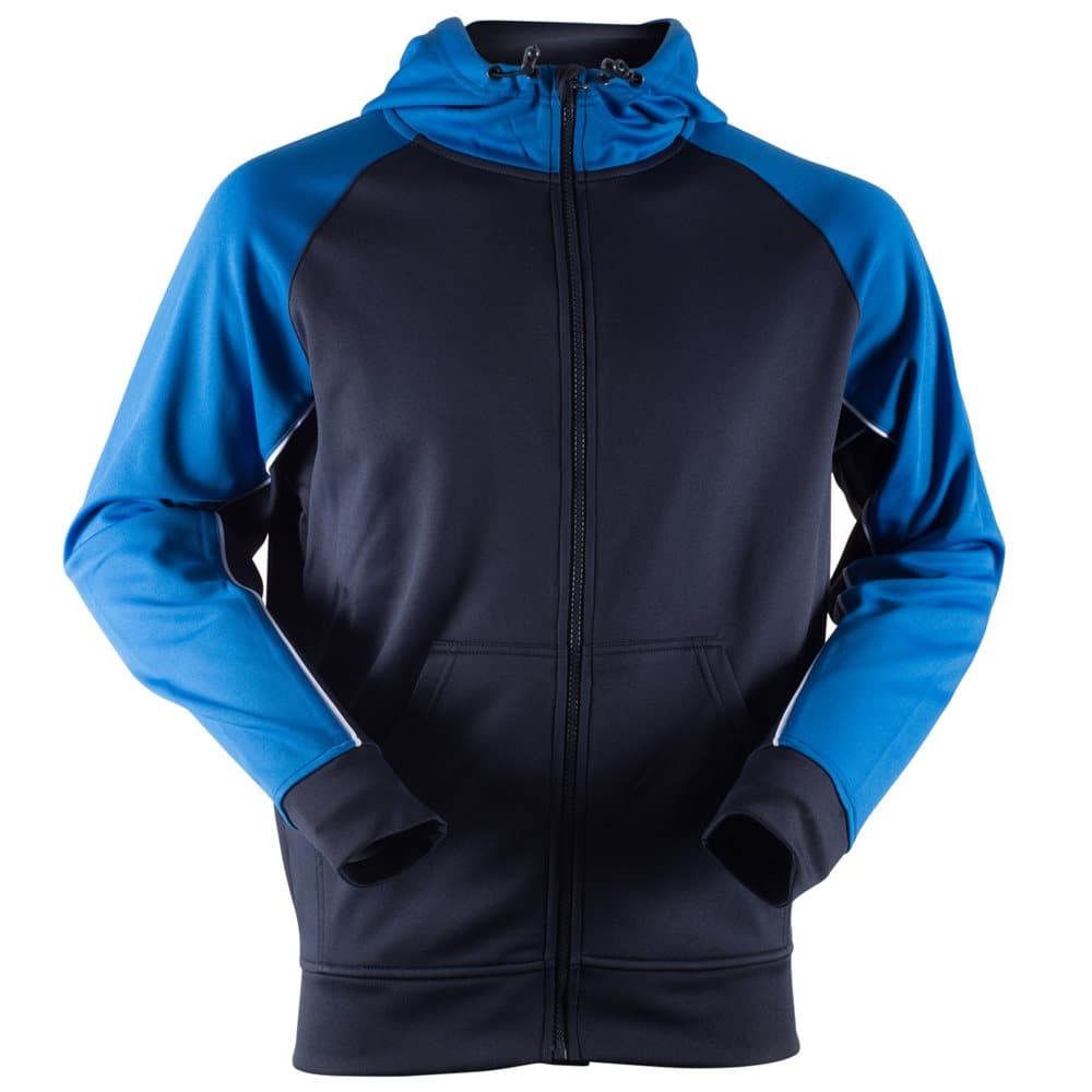 Finden & Hales Mens Moisture Wicking Panelled Sports Hoodie