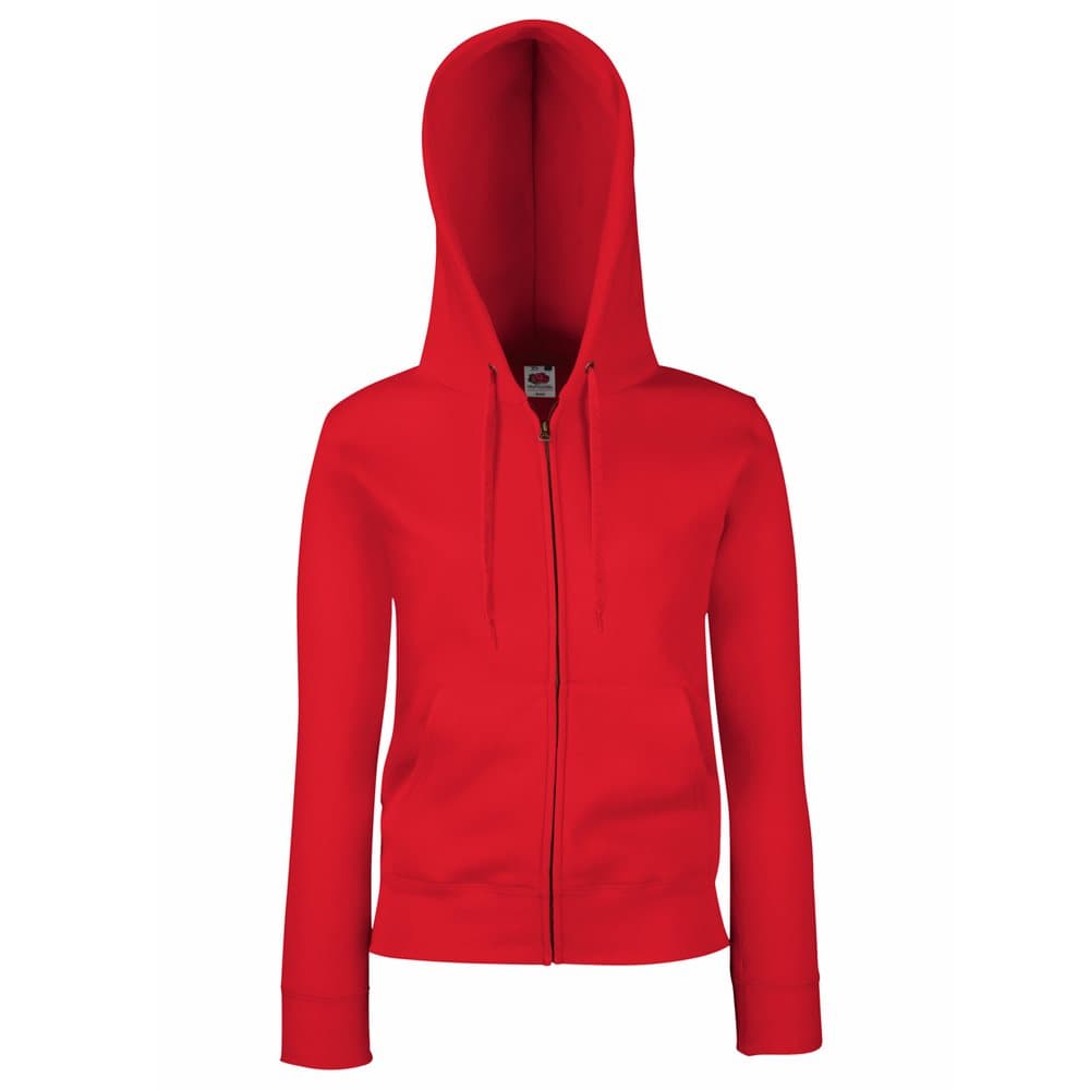 Fruit Of The Loom Ladies Lady-Fit Hooded Sweatshirt Jacket