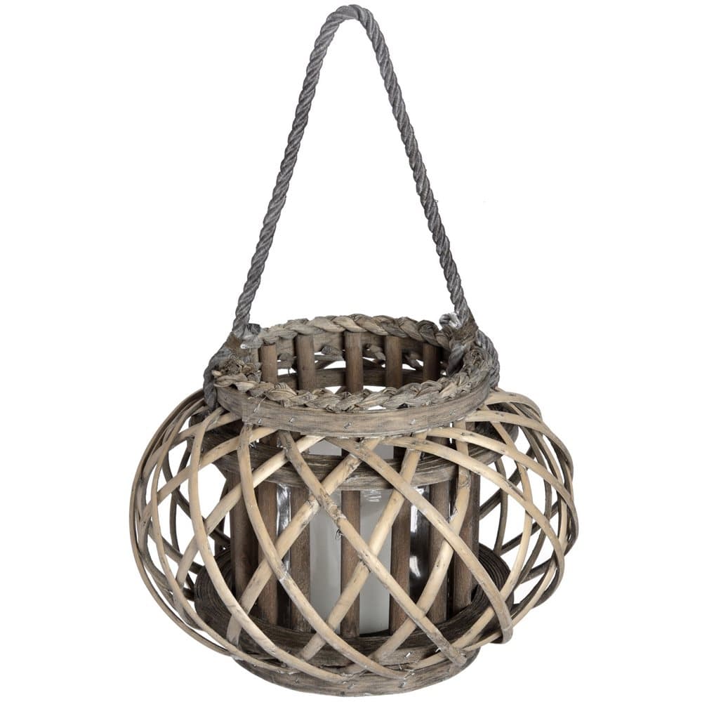 Hill Interiors Wicker Basket Lantern