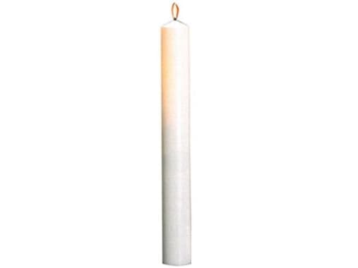 Alterlys Ø80x650 mm Brændetid 170 timer Ren stearin Hvid,4 stk/krt