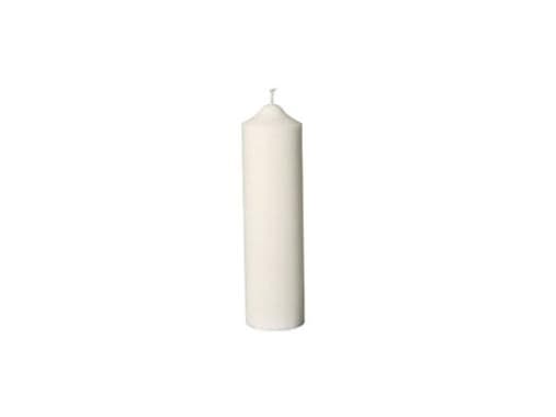 Alterlys Ø60x200 mm Brændetid 30 timer Ren Stearin Hvid,12 stk/krt