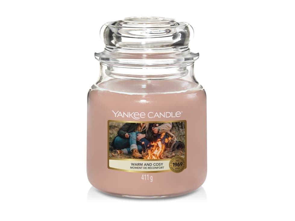 Yankee Candle Warm & Cosy, Cylinder, Peach, Cashmere wood, Cedarwood, Eucalyptus, 75 h, 1 pc(s)
