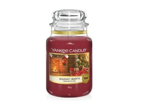 Yankee Candle Holiday Hearth, Rund, Röd, Anis, Kanel, Clove, 150 h, 1 styck