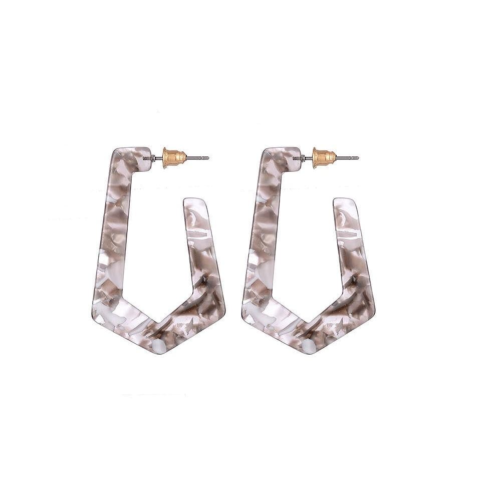 Jewelcity Sunkissed Womens/Ladies Geo Earrings