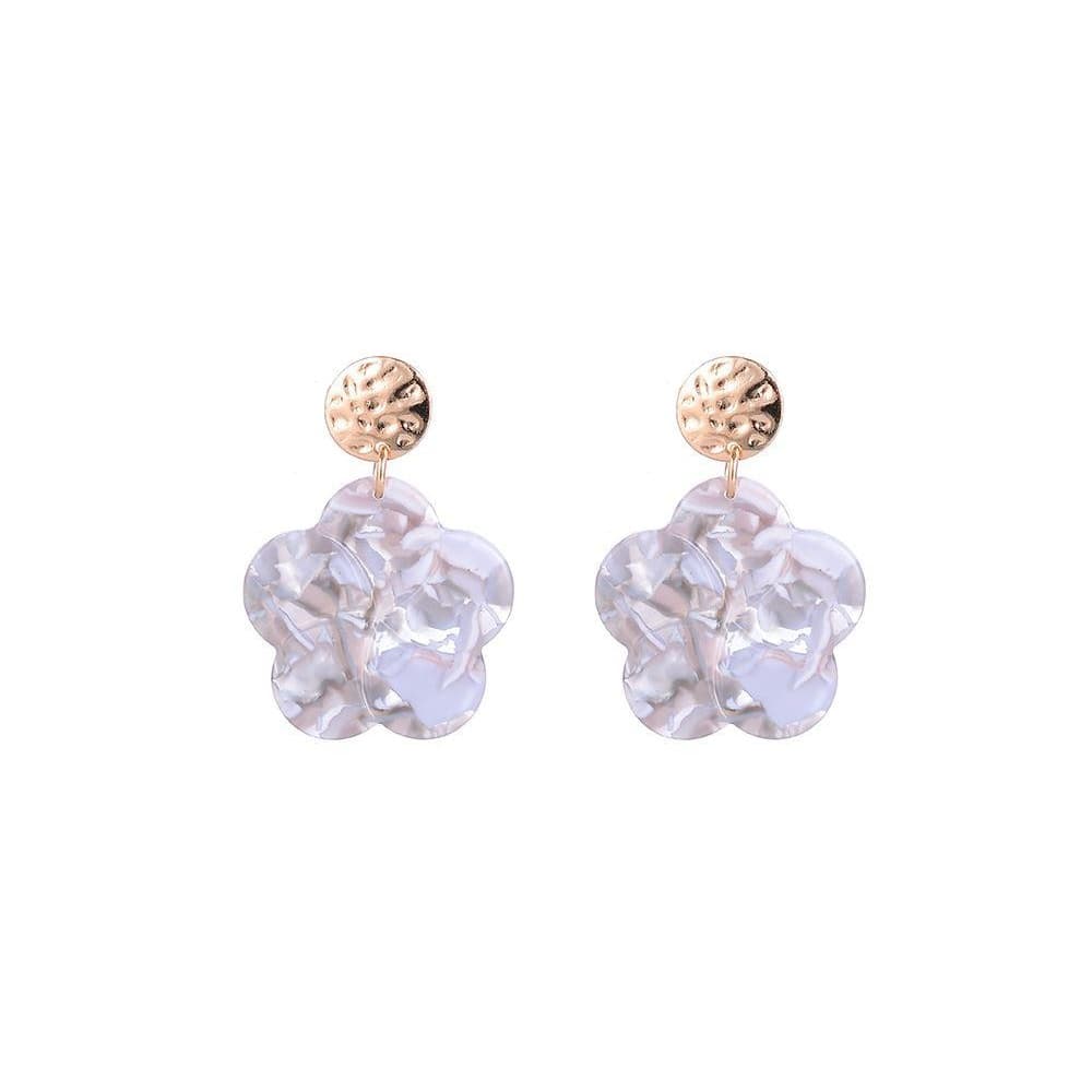 Jewelcity Sunkissed Womens/Ladies Hanging Floral Earrings