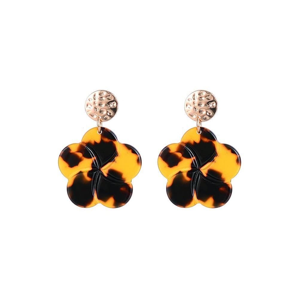 Jewelcity Sunkissed Womens/Ladies Hanging Floral Earrings