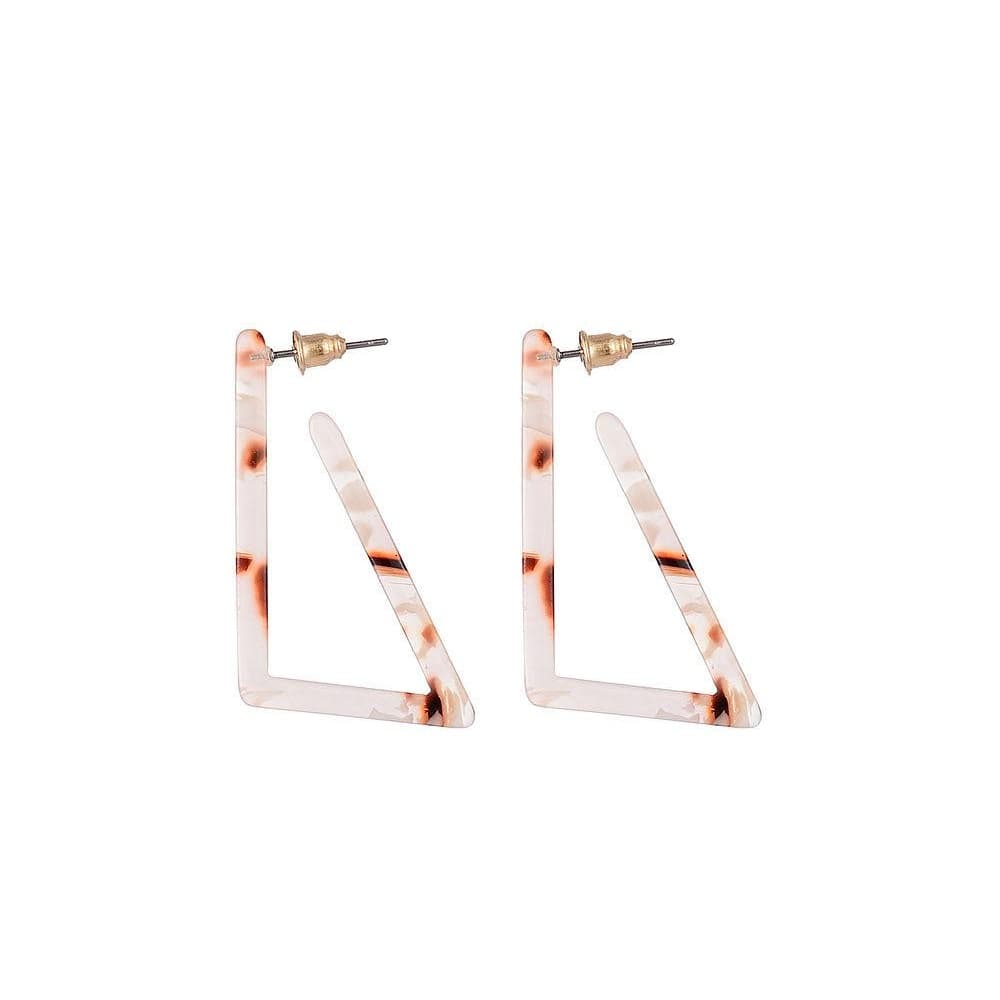 Jewelcity Sunkissed Womens/Ladies Edgy Triangular Earrings