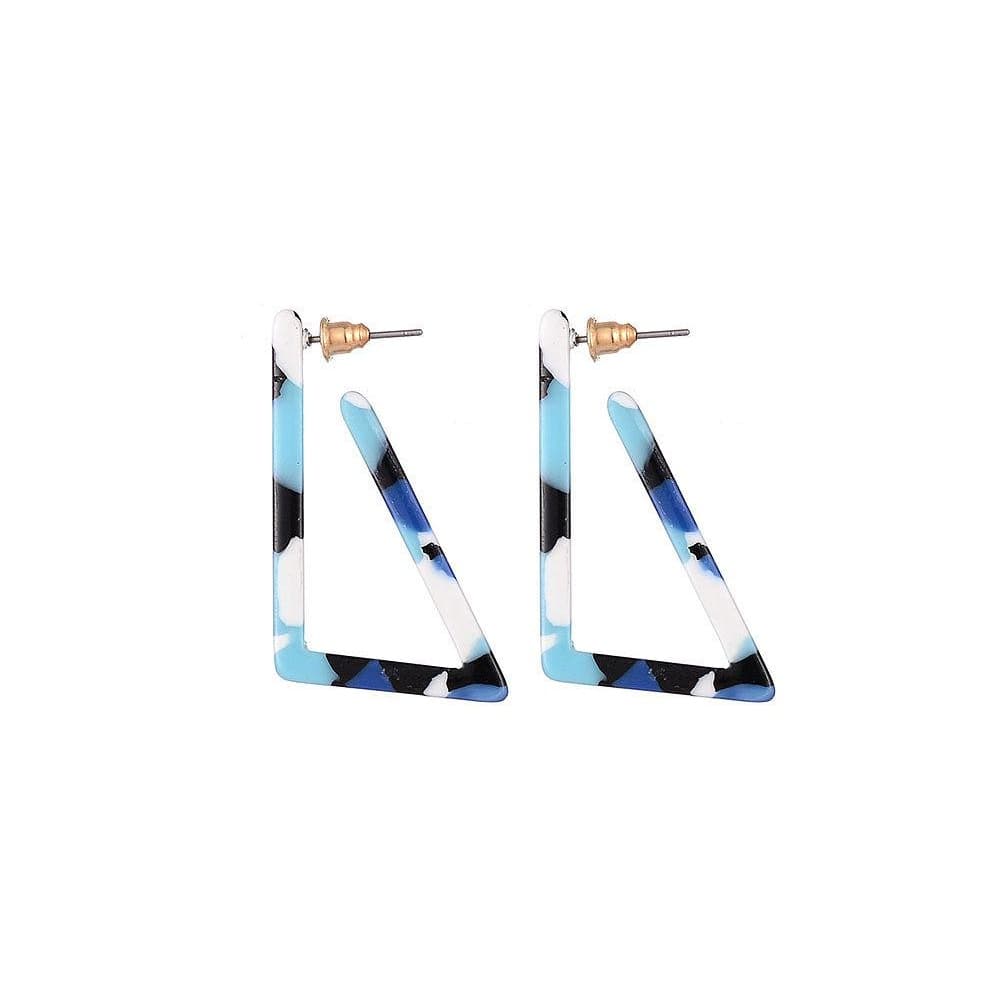 Jewelcity Sunkissed Womens/Ladies Edgy Triangular Earrings