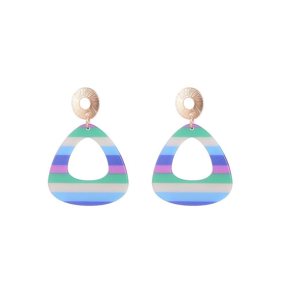 Jewelcity Sunkissed Womens/Ladies Contemporary Triangular Earrings
