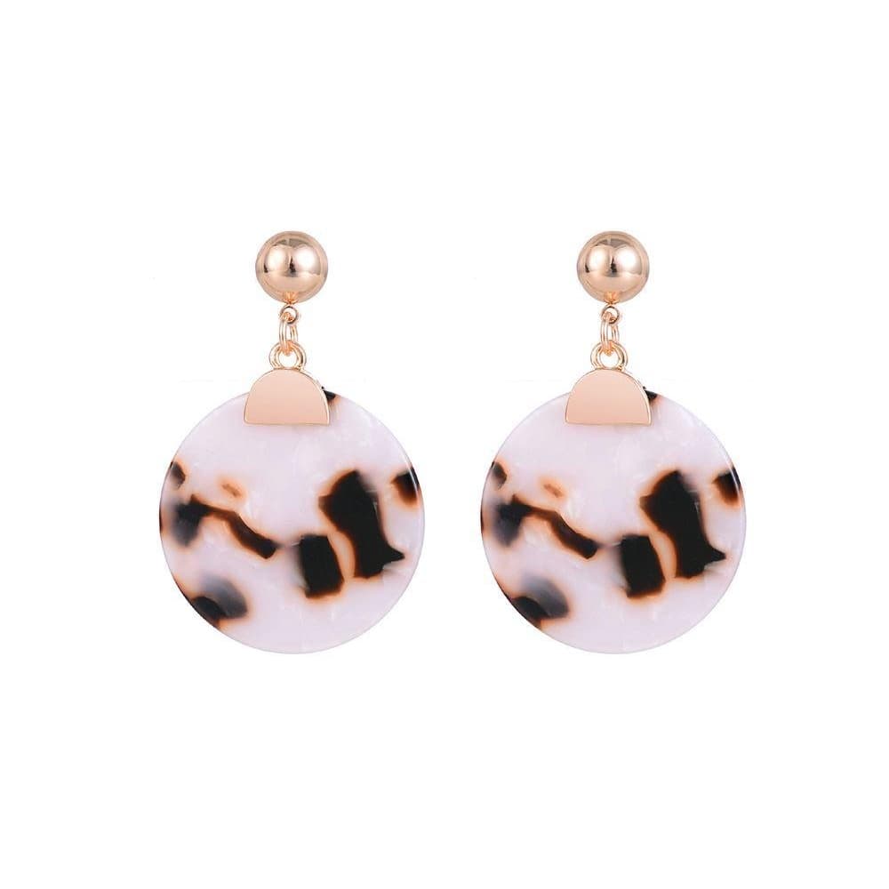 Jewelcity Sunkissed Womens/Ladies Hanging Disc Earrings