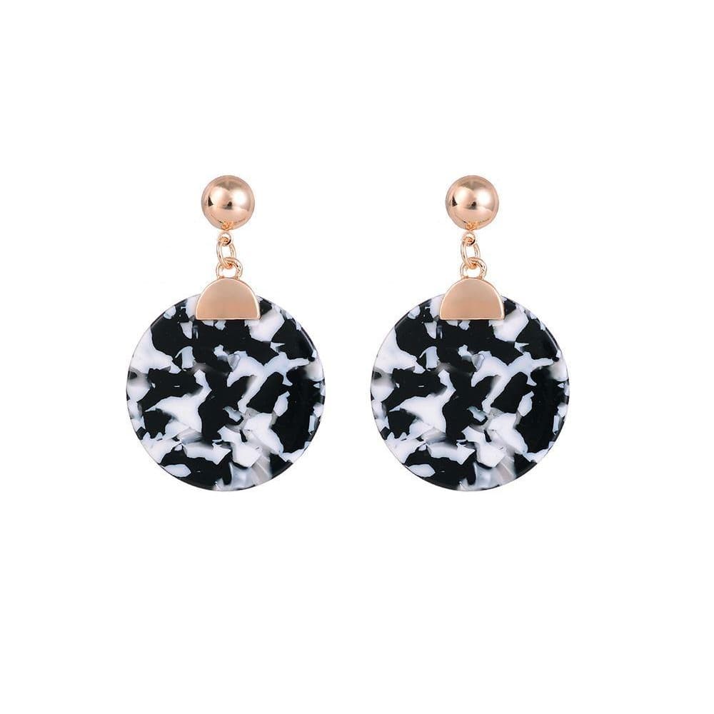 Jewelcity Sunkissed Womens/Ladies Hanging Disc Earrings