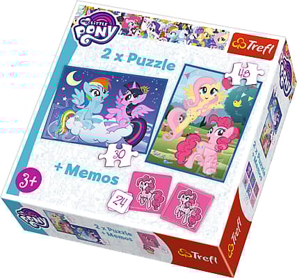 Trefl My Little Pony Pussel och memory 90601