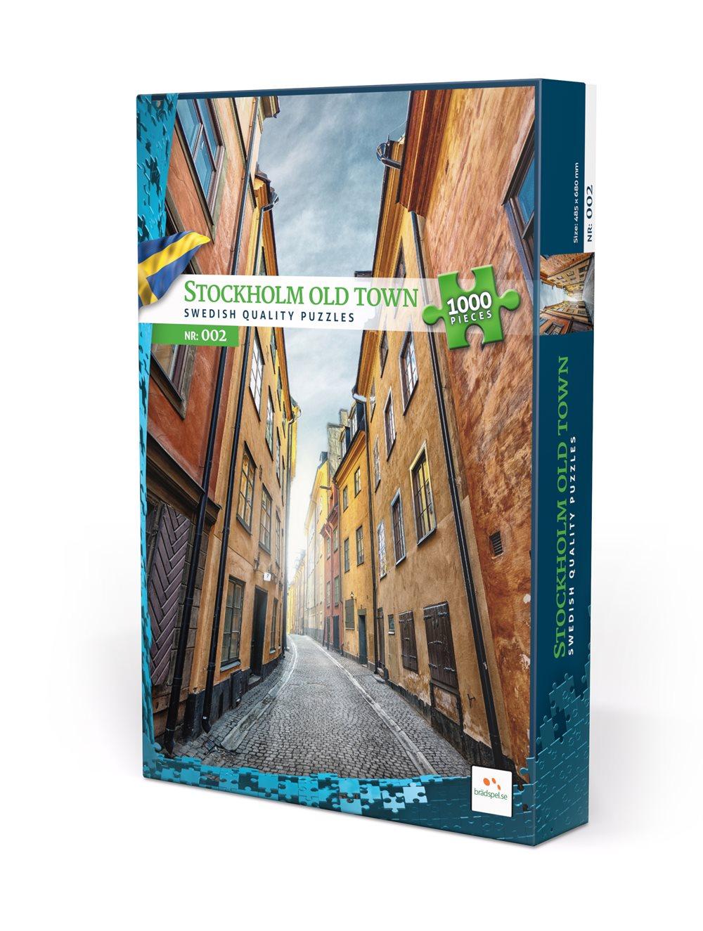 Palapeli 1000 palaa, Stockholm Gamla Stan (EN & SE)