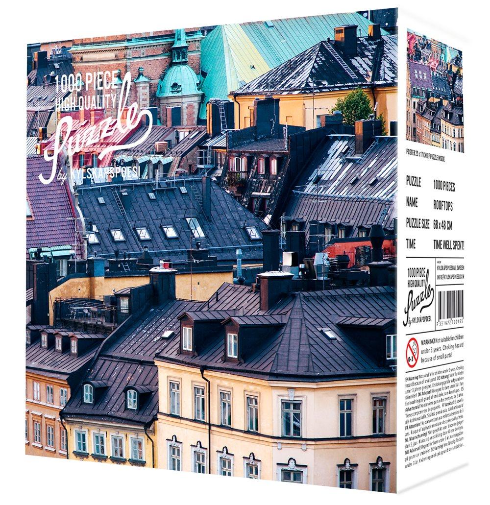 Pussel 1000 bitar, Rooftops, Kylskåpspoesi