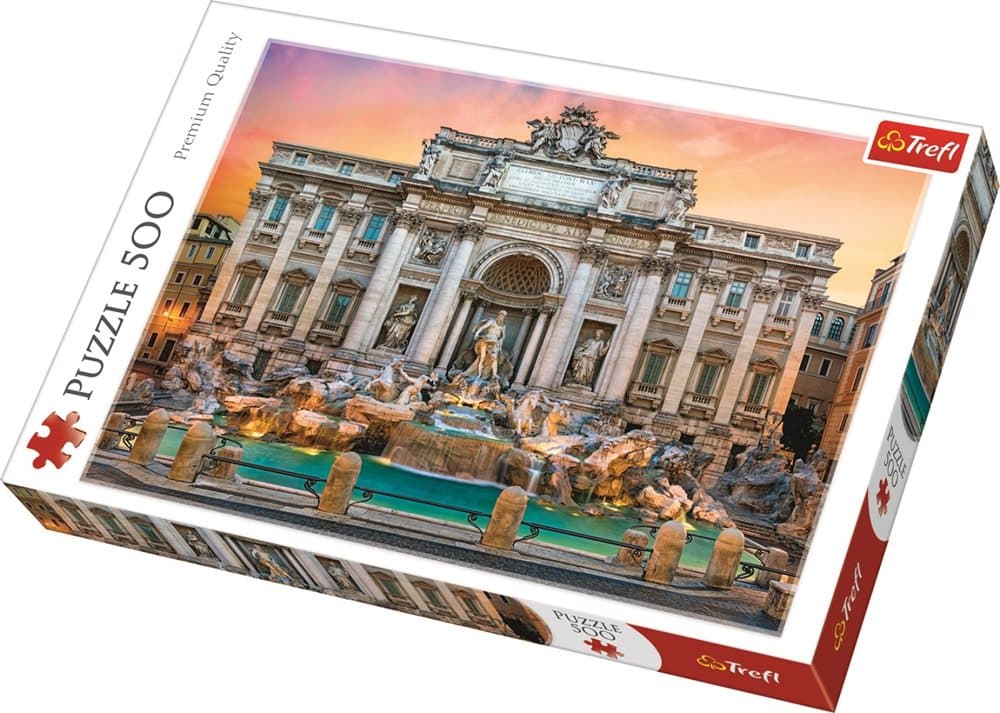Puslespill, Fontana di Trevi, 500 brikker, Trefl