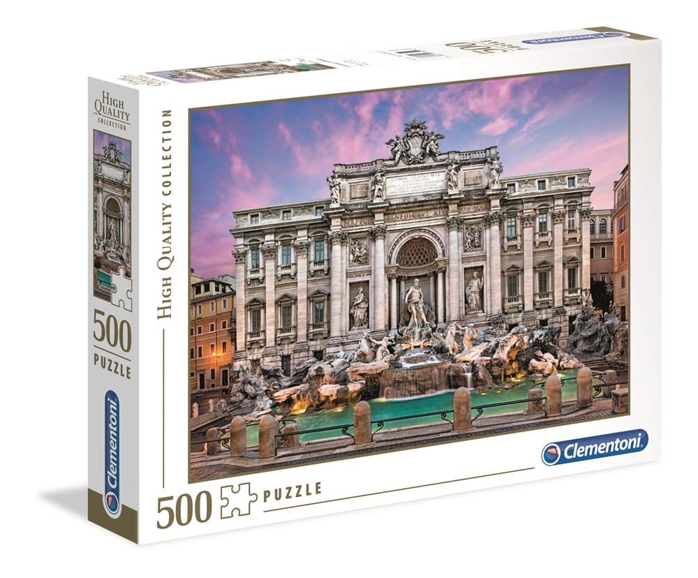 Puslespill HQC Fontana di Trevi, 500 brikker, Clementoni