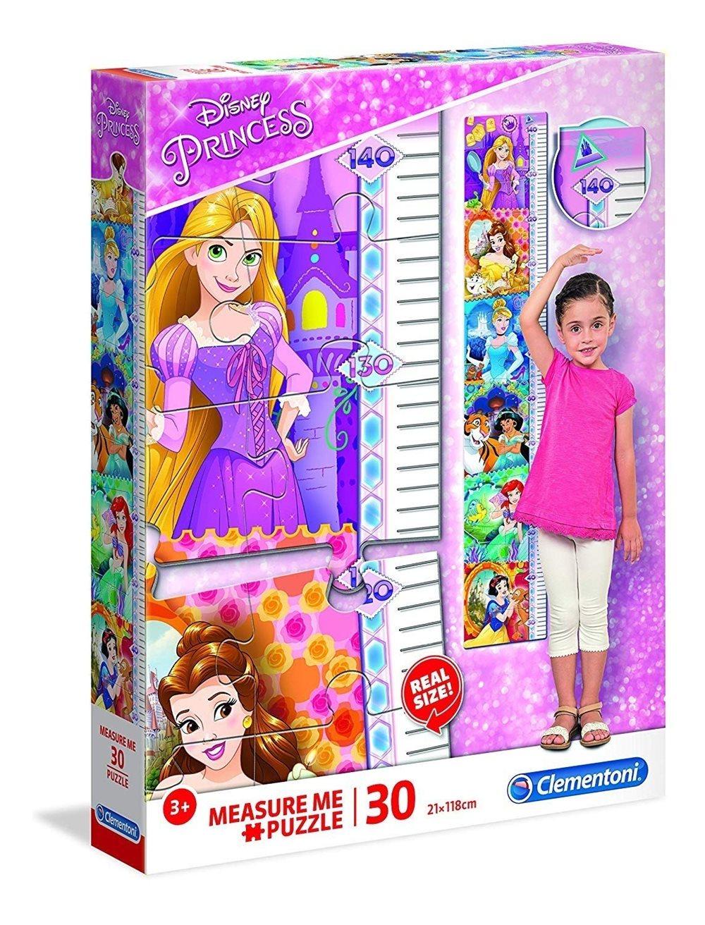 Puslespill med høydemåler, Disney Princess, 30 brikker, Clementoni