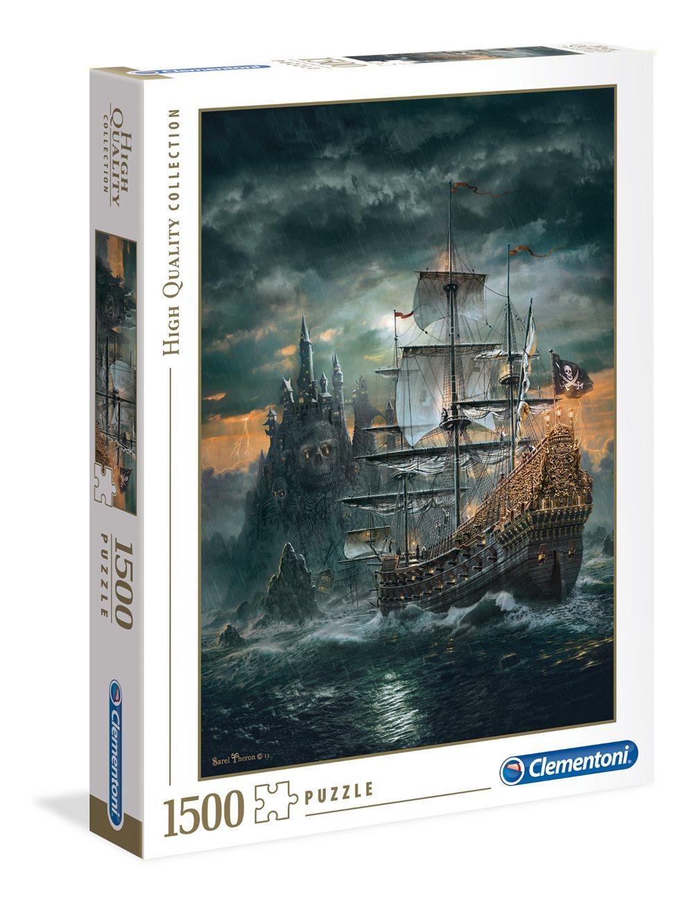 Puslespill HQC The Pirate Ship, 1500 brikker, Clementoni