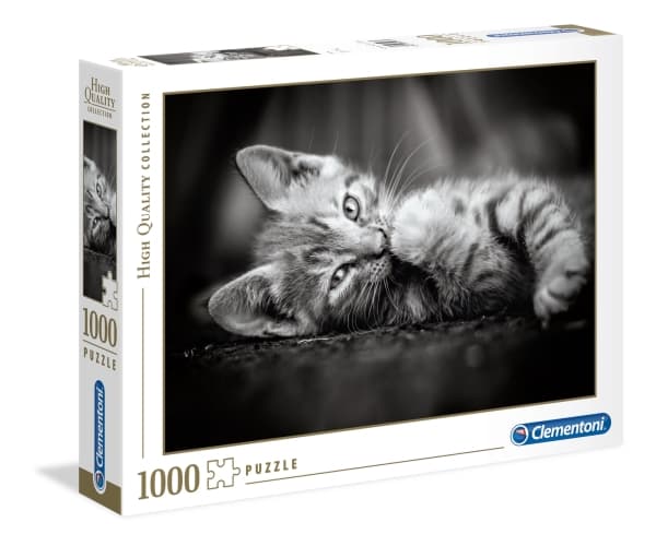 Clementoni 39422, Contour puzzle, Djur, Vuxna, Kitty, Katt, 14 År